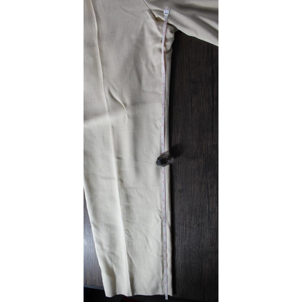 VTG YSL Yves Saint Laurent double pleated high waist straight leg pants size 0 - Picture 9 of 11